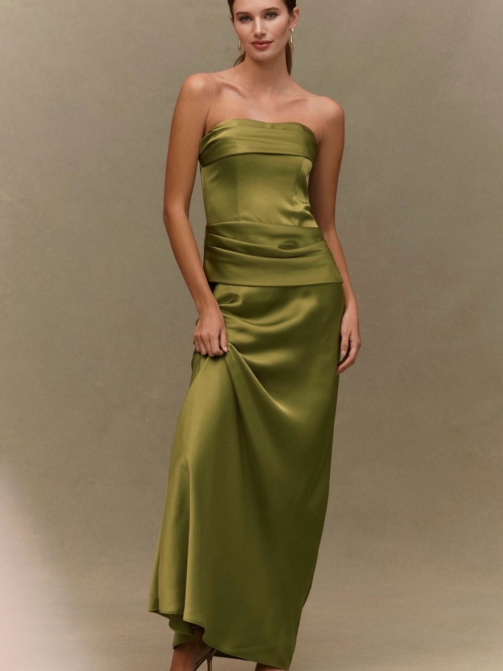 Mare mare isabella strapless ruched corset dress